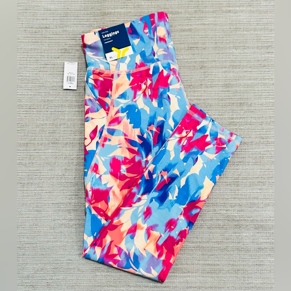 NWT Old Navy Girls Leggings Pants High Rise Athletic Powersoft 7/8 XL 14-16